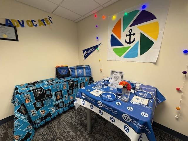 CHWB Homecoming decorations, wellness swag corner